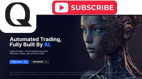 Quopi ai - The Quopi AI trader is a software program that uses advanced algorithms and trading analysis tools to automatically execute trades on behalf of the user. The bot has the ability to analyze market conditions and identify profitable trades, based on a combination of technical indicators and market data insights. The bot is designed to ...